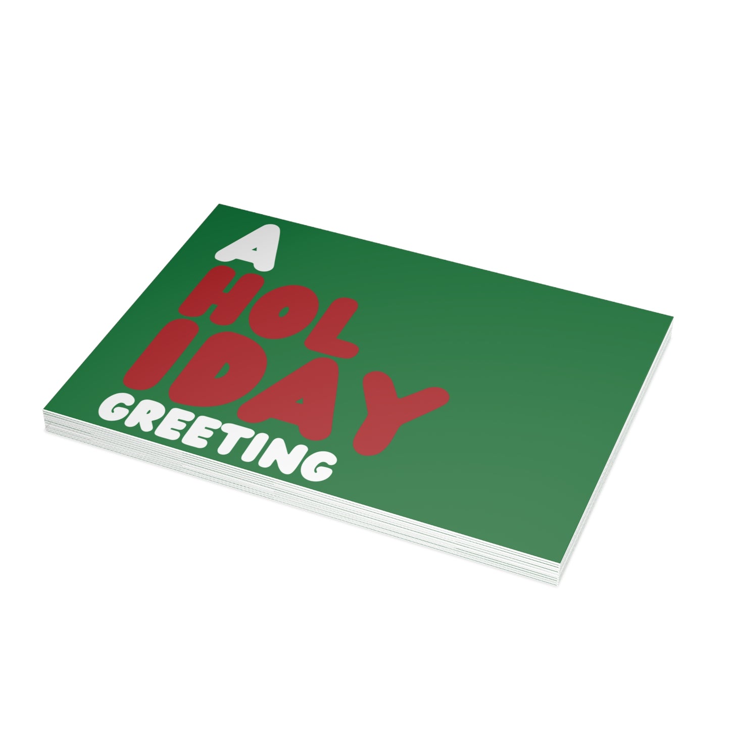 A Holiday Greeting Postcard Set - 2 Sizes Available, Quantities of 10, 30, 50