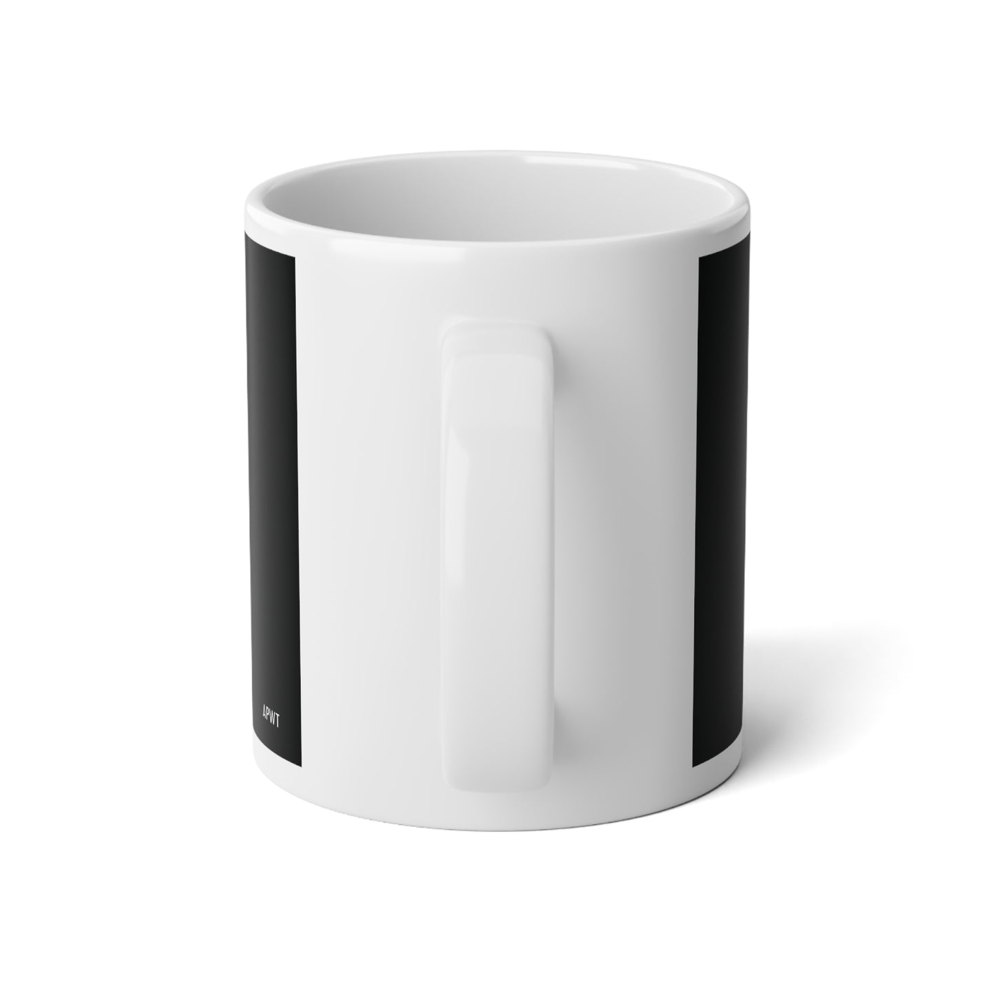 Exhausted in Black and White Jumbo Mug - The APWT Gift Shop