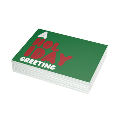 A Holiday Greeting Postcard Set - 2 Sizes Available, Quantities of 10, 30, 50