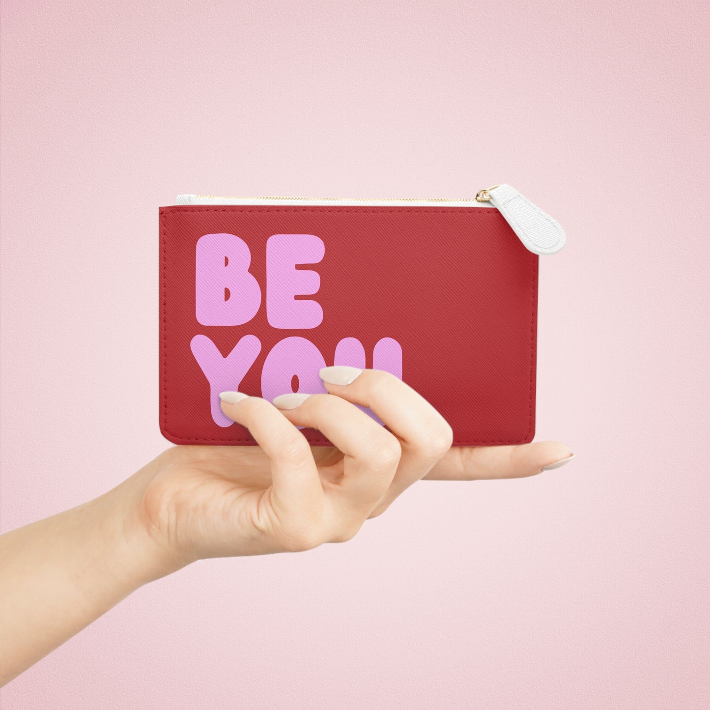 Be You Love in Red Small Zip-Up Pouch