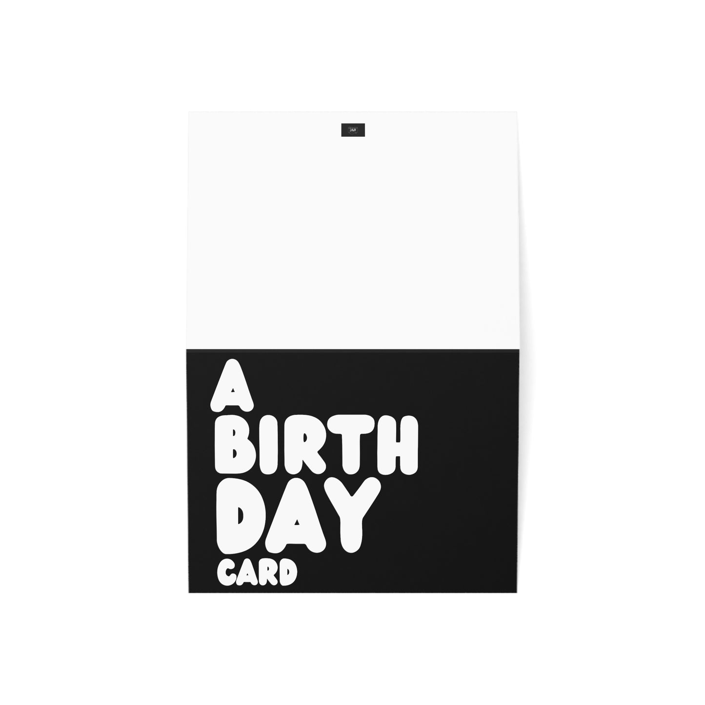 A Birthday Card in Black and White Greeting Card Set - 2 Sizes Available, Quantities of 10, 30, 50