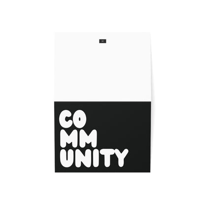 Community in Black and White Card Set - Available in 2 Sizes