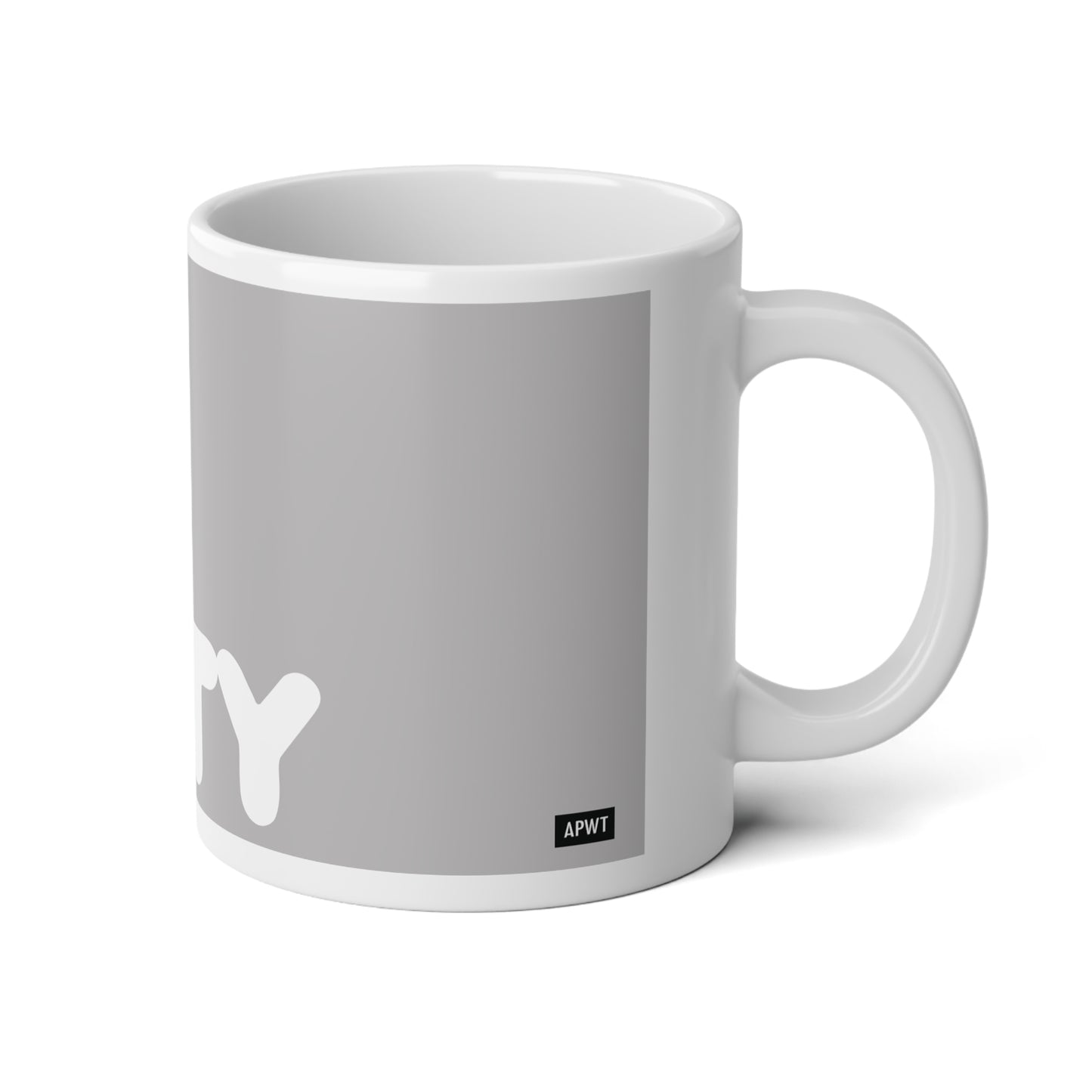 The Holiday Community Jumbo Mug in Grey - The APWT Gift Shop