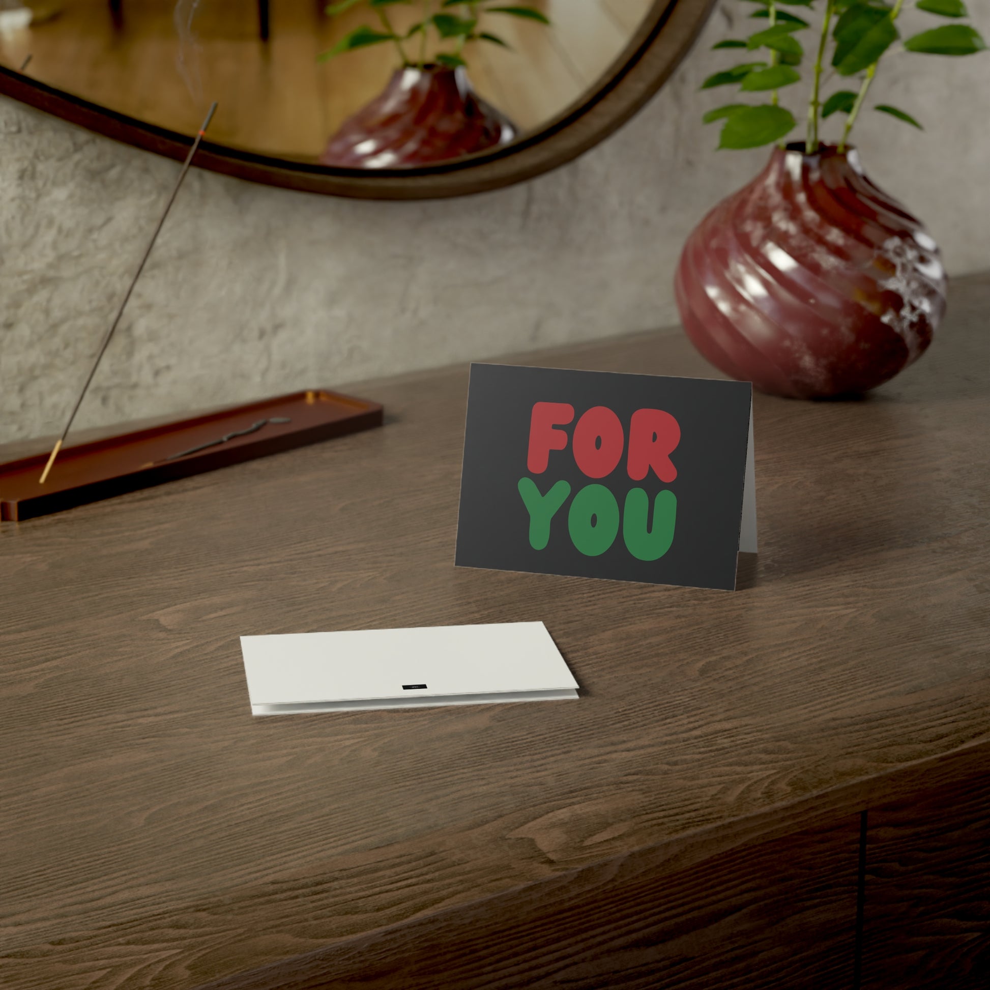 The For You in Black Card sitting on a wooden table - The APWT Gift Shop