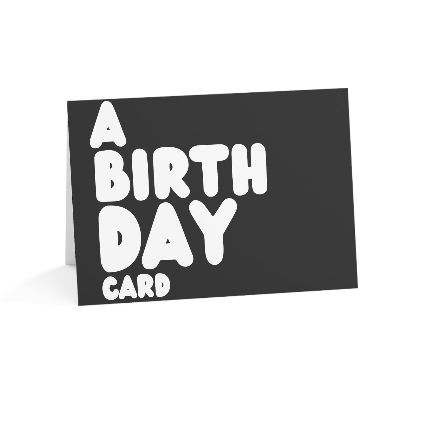 A Birthday Card in Black and White Greeting Card Set - 2 Sizes Available, Quantities of 10, 30, 50