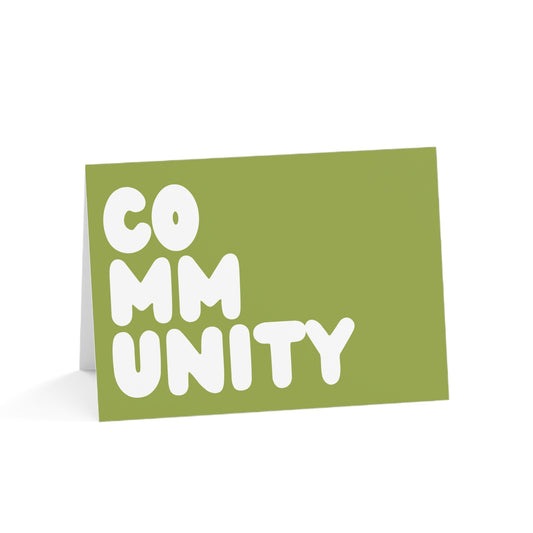 A Community in Lime Green Card Set - Available in 2 Sizes