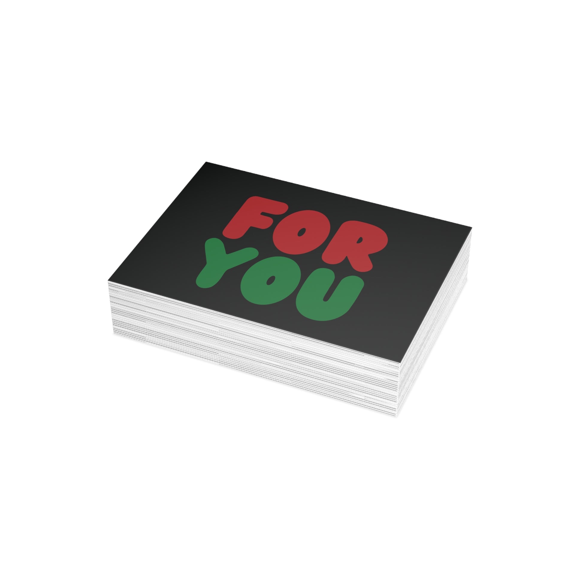 A stack of the For You in Black Card Set - The APWT Gift Shop