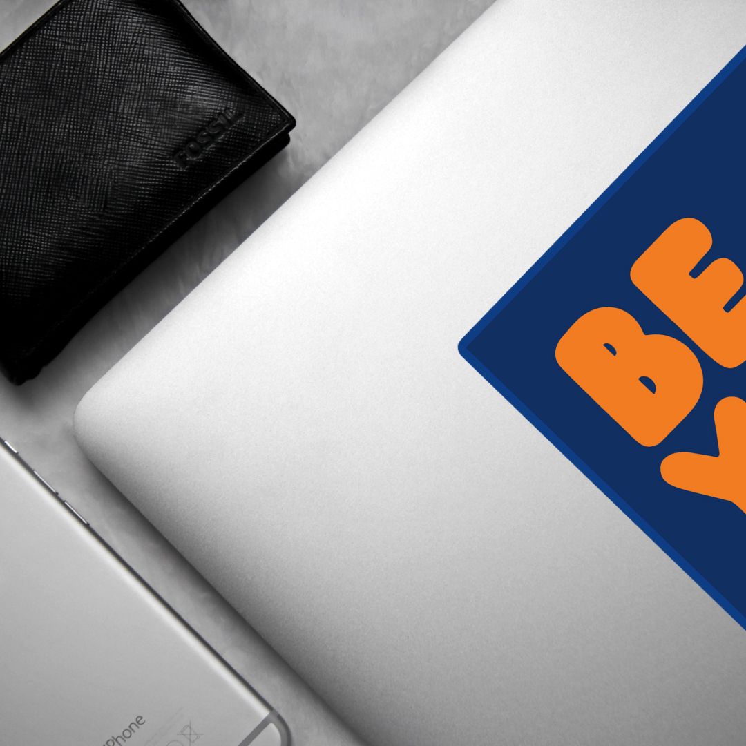 Be You in Blue and Orange Vinyl Sticker