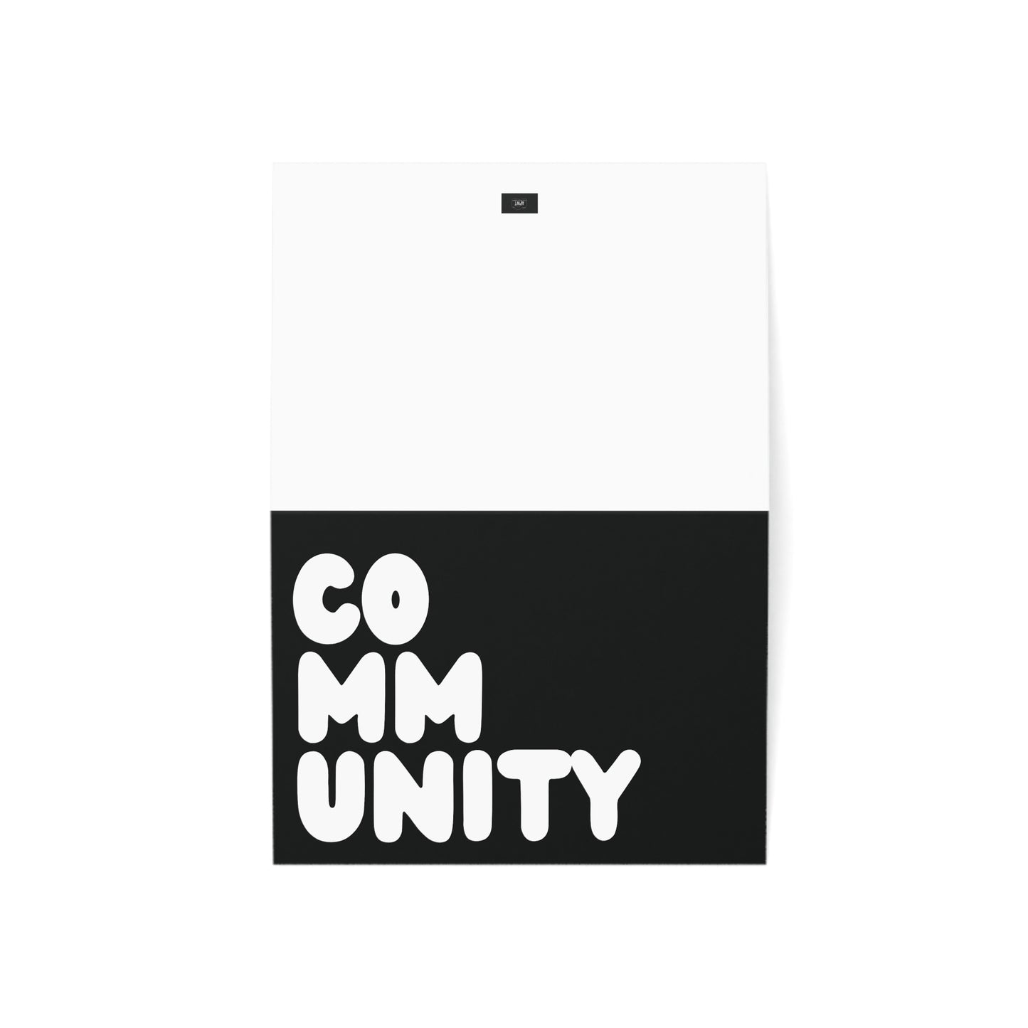 Community in Black and White Card Set - Available in 2 Sizes