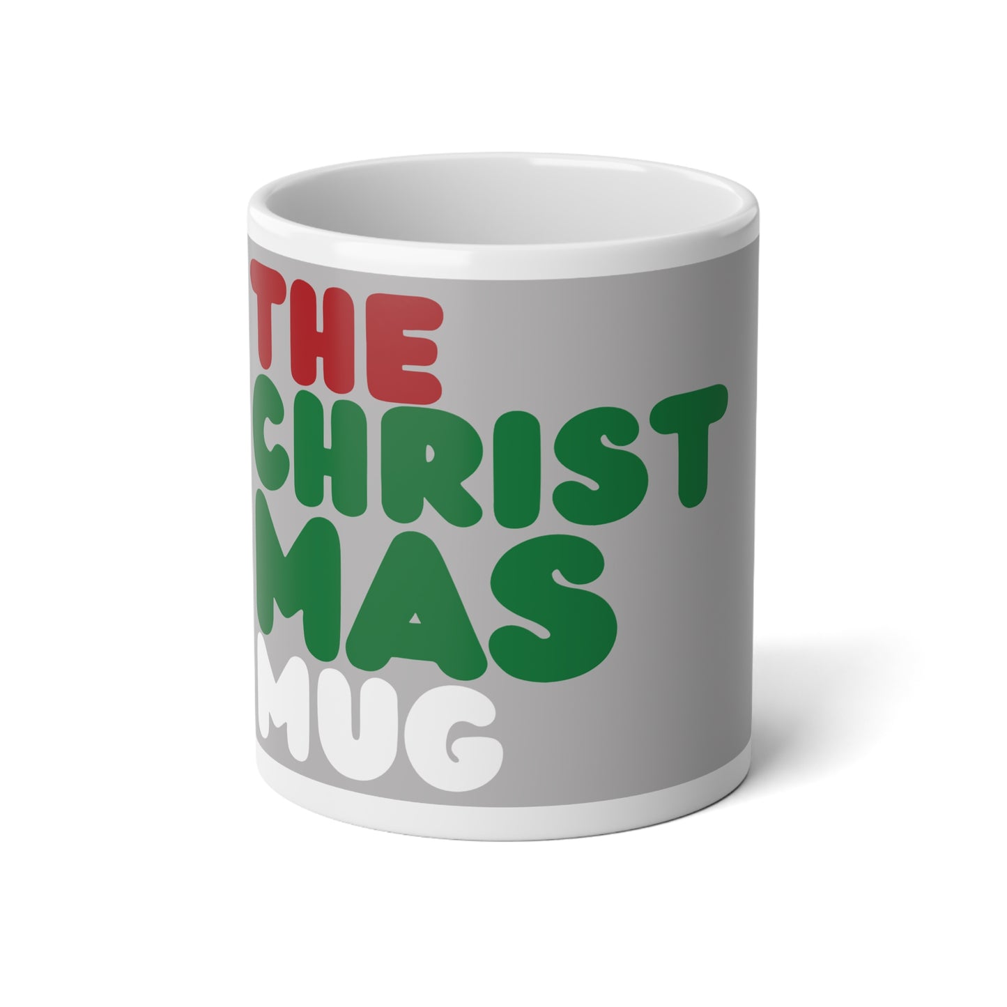 The Christmas Jumbo Mug in Grey - 20oz Mug