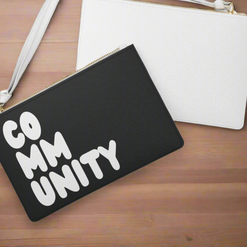 A Community Clutch in Black and White