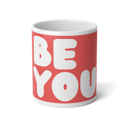 The Be You in Grapefruit Jumbo Mug - The APWT Gift Shop