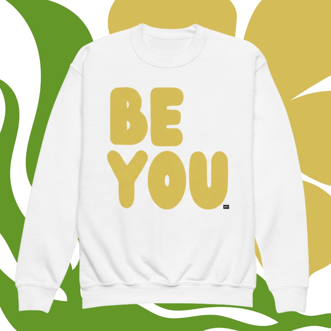 Be You Kids in Yellow Unisex Crew Neck Sweatshirt - Available in Assorted Colors