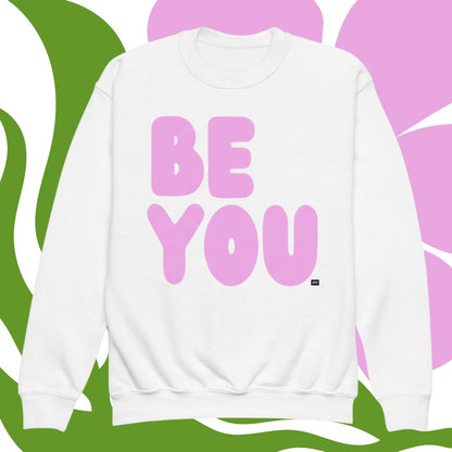 Be You Kids in Pink Unisex Crew Neck Sweatshirt - Available in Assorted Colors