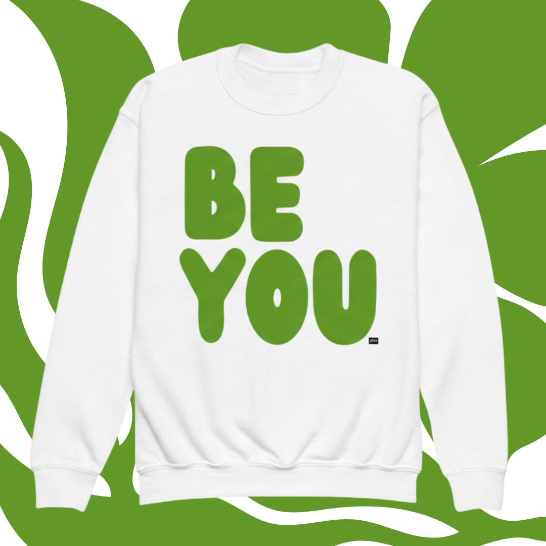 Be You Kids in Green Unisex Crew Neck Sweatshirt - Available in Assorted Colors