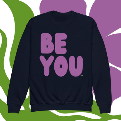 Be You Kids in Purple Unisex Crew Neck Sweatshirt - Available in Assorted Colors