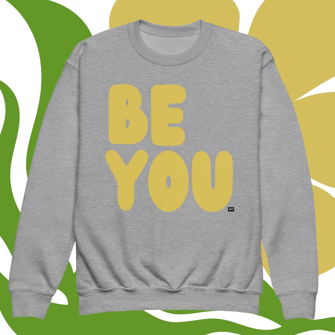 Be You Kids in Yellow Unisex Crew Neck Sweatshirt - Available in Assorted Colors