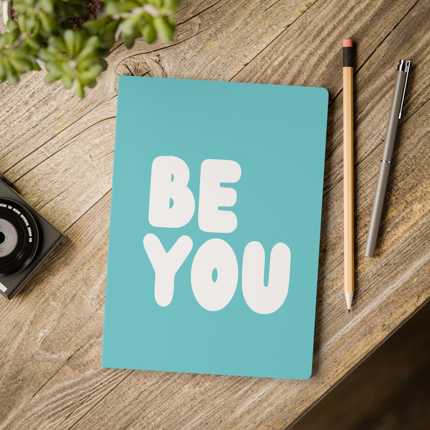 Be You in Turquoise Soft Cover Journal