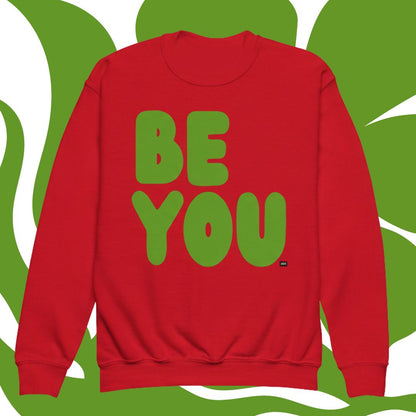 Be You Kids in Green Unisex Crew Neck Sweatshirt - Available in Assorted Colors