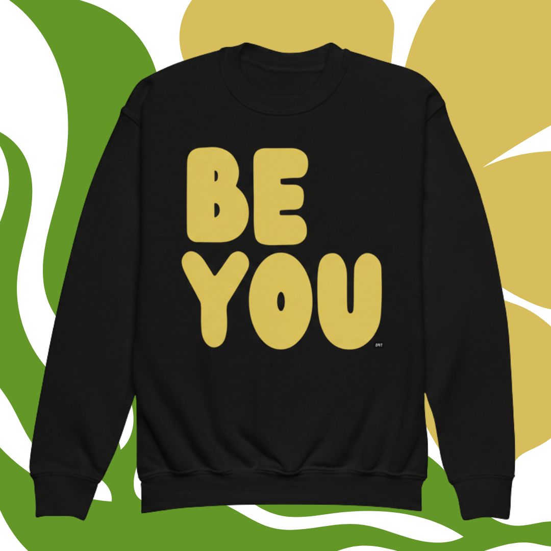 Be You Kids in Yellow Unisex Crew Neck Sweatshirt - Available in Assorted Colors