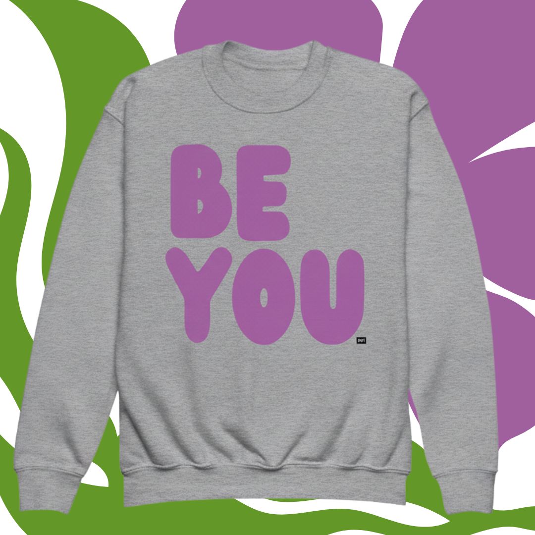 Be You Kids in Purple Unisex Crew Neck Sweatshirt - Available in Assorted Colors