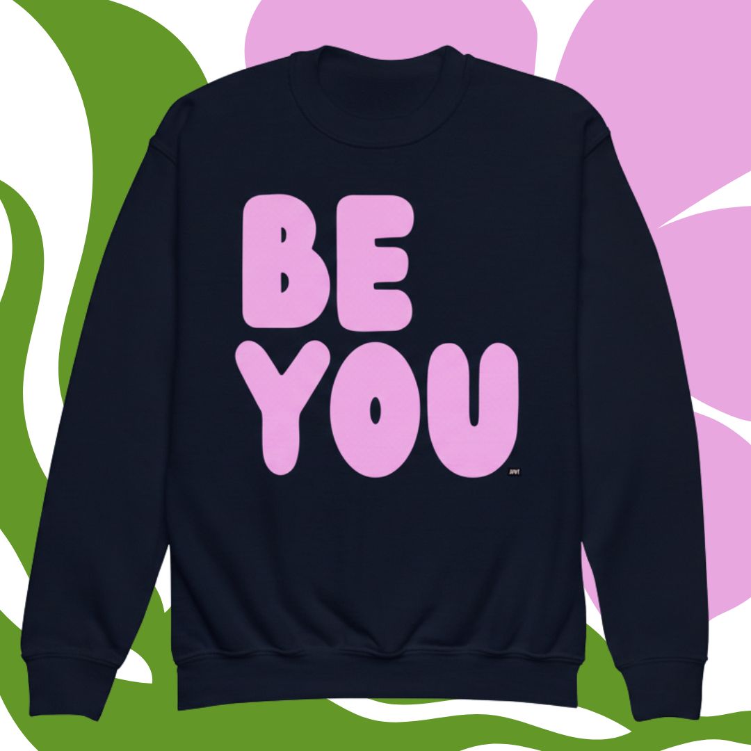 Be You Kids in Pink Unisex Crew Neck Sweatshirt - Available in Assorted Colors