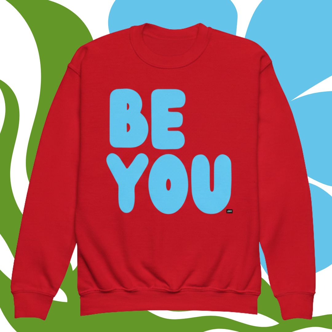 Be You Kids in Sky Blue Unisex Crew Neck Sweatshirt - Available in Assorted Colors