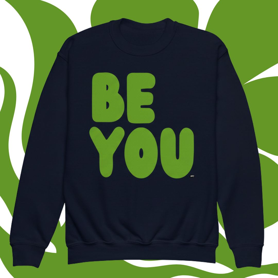 Be You Kids in Green Unisex Crew Neck Sweatshirt - Available in Assorted Colors