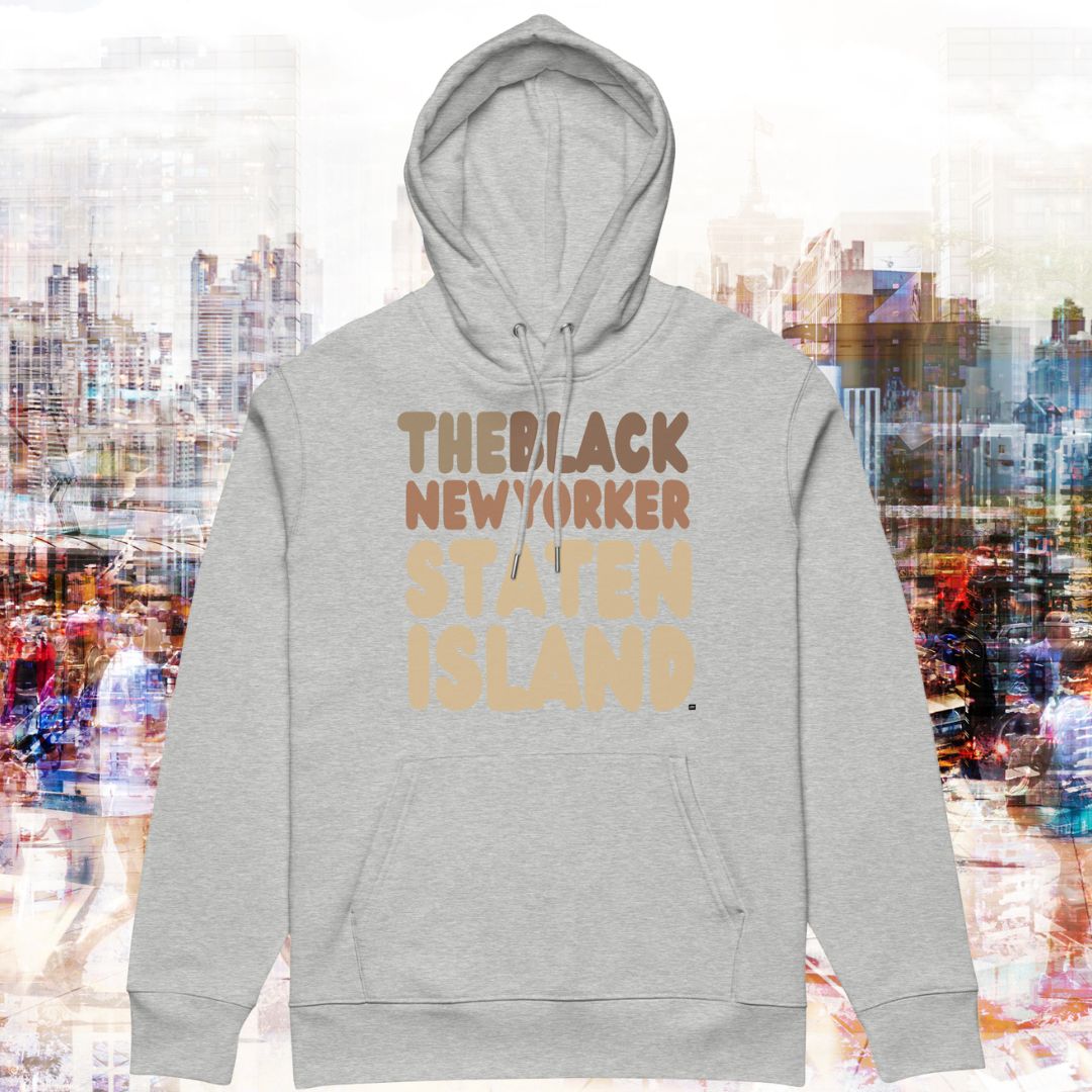 Black New Yorker Staten Island Premium Unisex Hoodie - Available in Assorted Colors