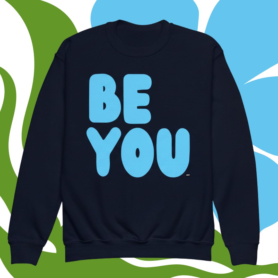Be You Kids in Sky Blue Unisex Crew Neck Sweatshirt - Available in Assorted Colors