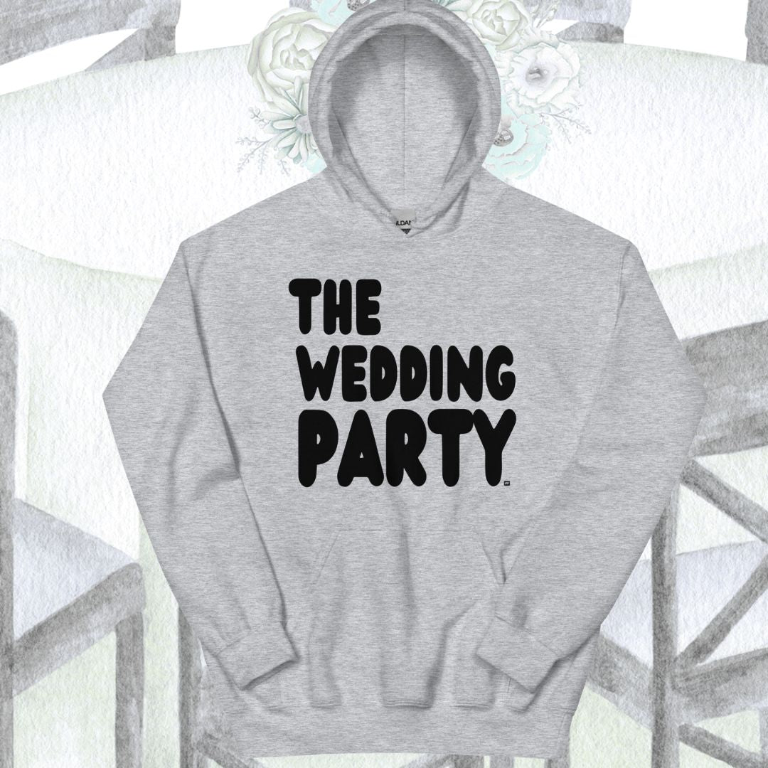 The Wedding Party in Black and White Unisex Hoodie - Available in 2 Colors