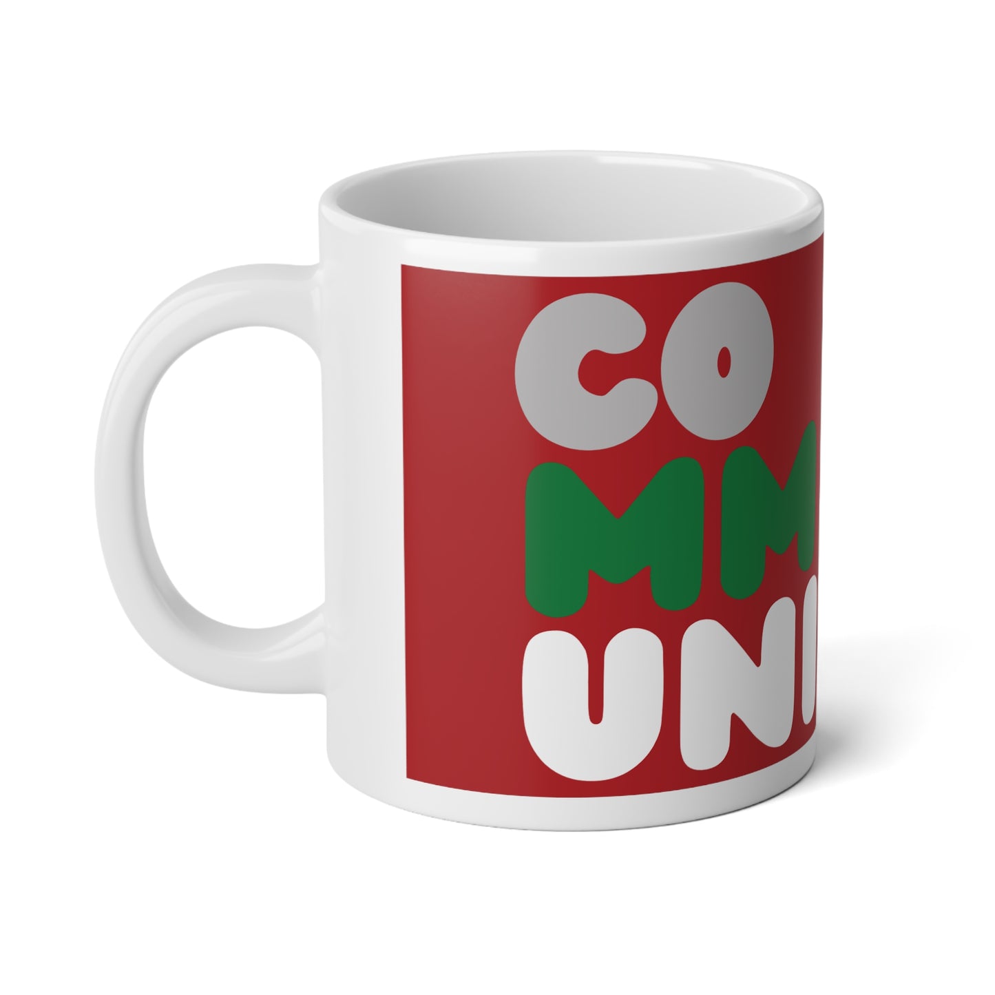 The Holiday Community Jumbo Mug in Red - The APWT Gift Shop