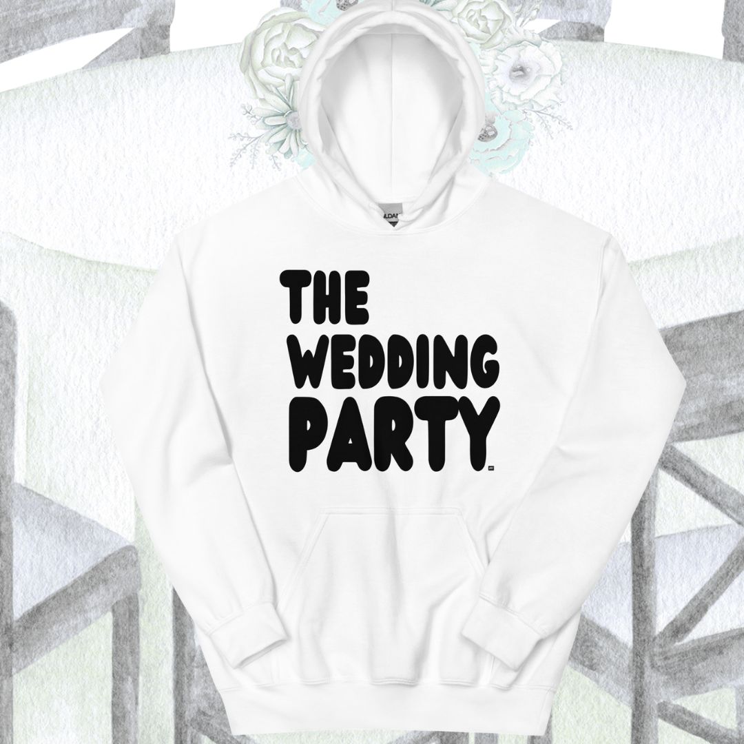 The Wedding Party in Black and White Unisex Hoodie - Available in 2 Colors
