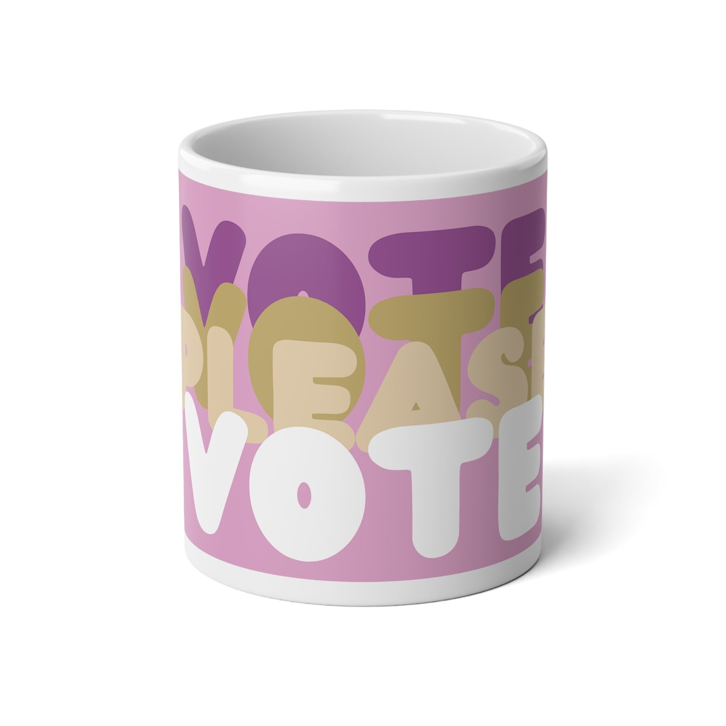 Please Vote in Pink Jumbo Mug - 20oz Mug