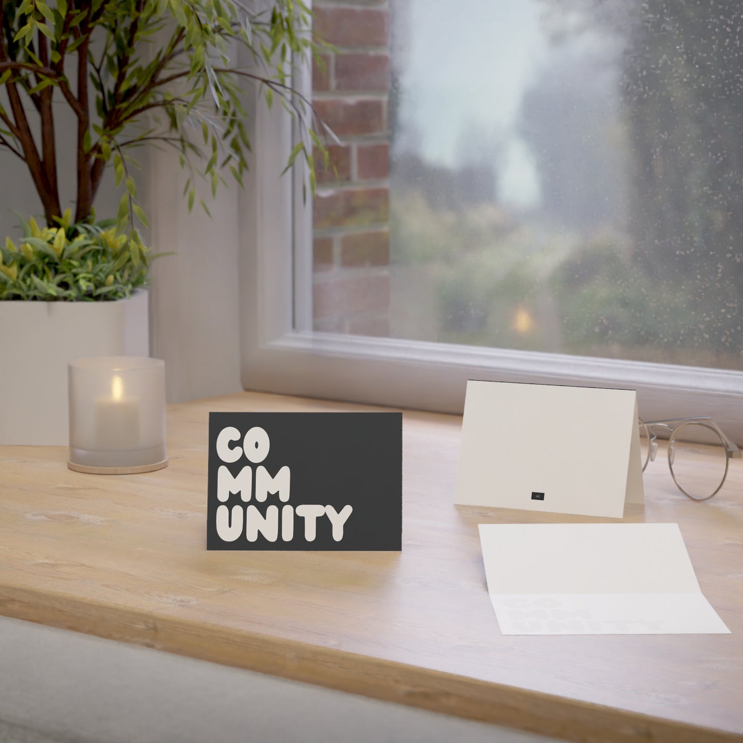 Community in Black and White Card Set - Available in 2 Sizes
