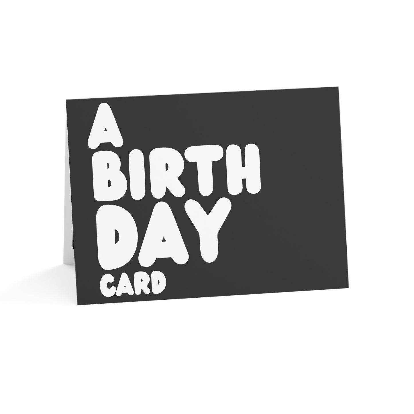 A Birthday Card in Black and White Greeting Card Set - 2 Sizes Available, Quantities of 10, 30, 50