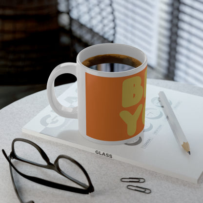 Be You in Orange and Yellow Jumbo Mug - 20oz Mug
