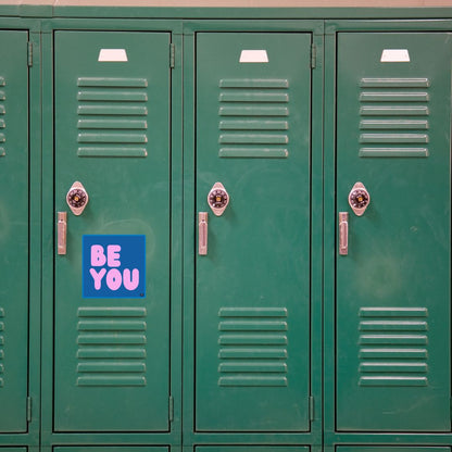 Be You in Blue and Pink Vinyl Sticker