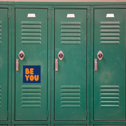 Be You in Blue and Orange Vinyl Sticker