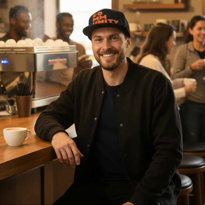 A Community in Orange Citrus Trucker Hat - Available in Assorted Colors