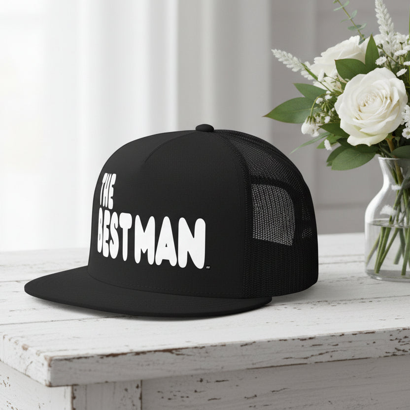 The Best Man Trucker Hat - Dark Colors