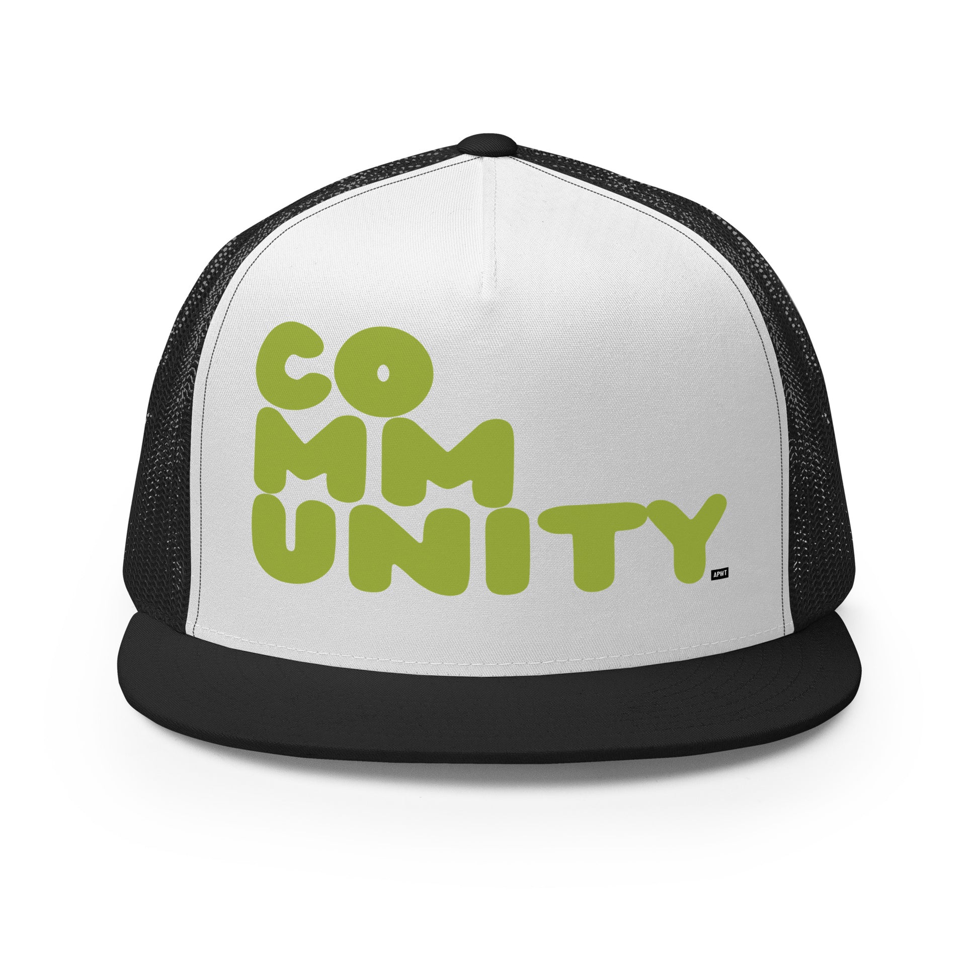 A Community in Lime Green Trucker Hat - The APWT Gift Shop