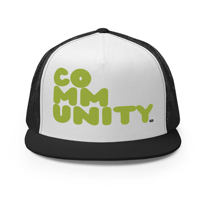 A Community in Lime Green Trucker Hat - The APWT Gift Shop