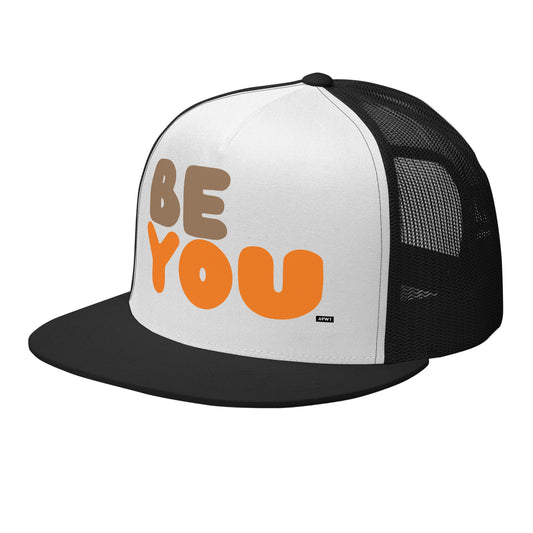 Be You in Brown and Orange Trucker Hat - The APWT Gift Shop