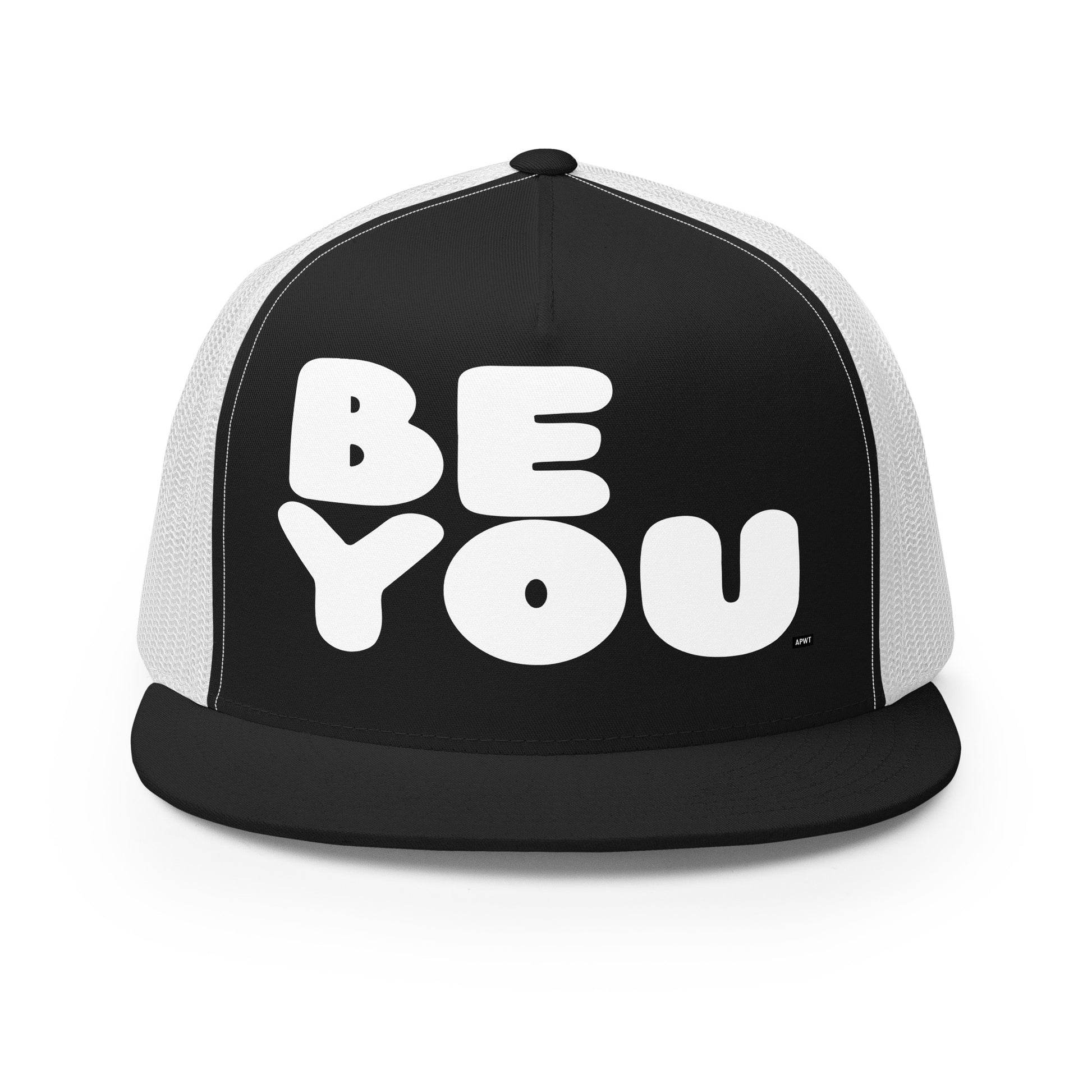 Be You in Black and White Trucker Hat - Fall/Winter - The APWT Gift Shop