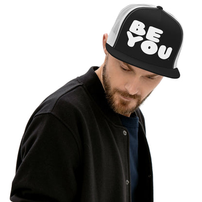Be You in Black and White Trucker Hat - Fall/Winter - The APWT Gift Shop
