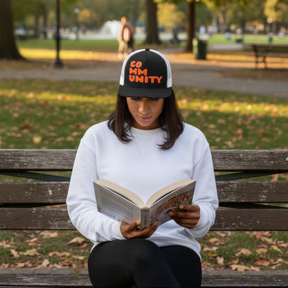 A Community in Orange Citrus Trucker Hat - Available in Assorted Colors