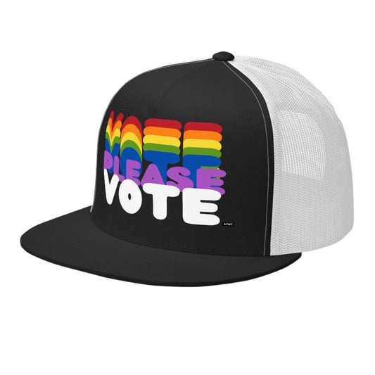 Please Vote in Color Trucker Hat - The APWT Gift Shop
