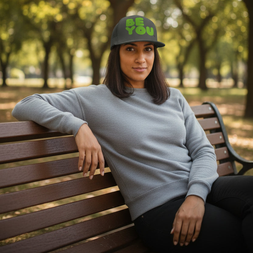 Be You in Green Trucker Hat - Available in Assorted Colors