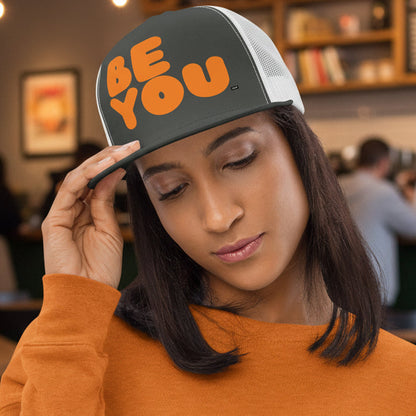 Be You in Orange Trucker Hat - Available in Assorted Colors